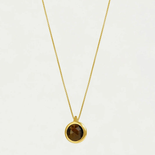 Lamu Gemstone Pendant - Tiger Eye / Black Onyx