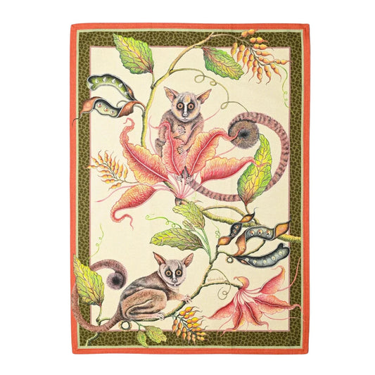 Bush Baby Tea Towel, Parakeet