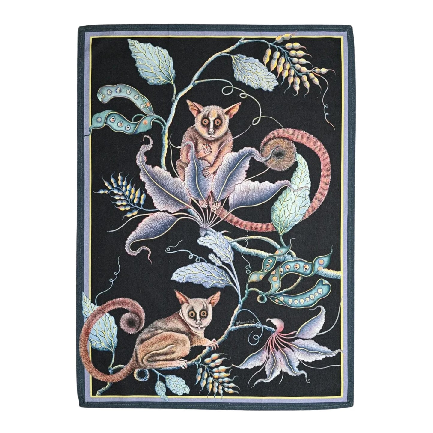 Bush Baby Tea Towel, Moonlight