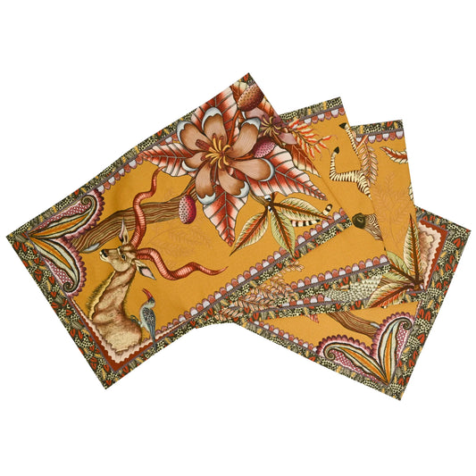 Pangolin Park Table Runner - Flame 138"X16"