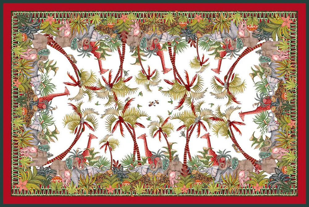 Ngala Trading Palm Parade Tablecloth 94"X 63"