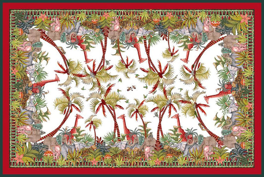 Ngala Trading Palm Parade Tablecloth 94"X 63"