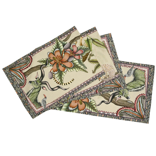 Pangolin Park Table Runner - Stone 138"X16"