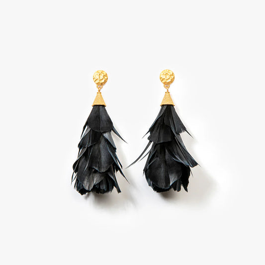 Brackish, Parades Statement Earring-Gold