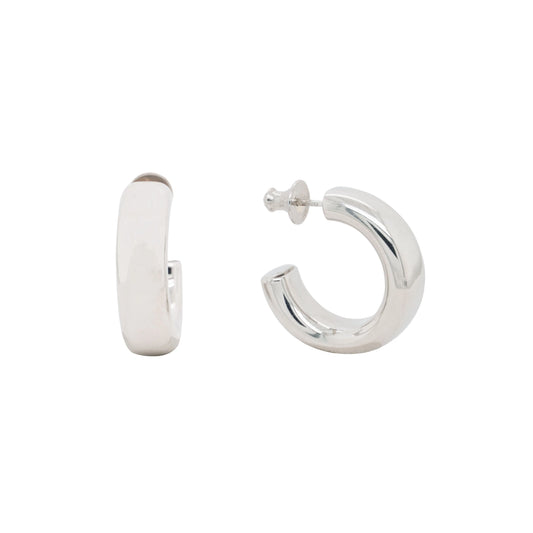 Pesavento Elegance Chunky Hoop, Rhodium
