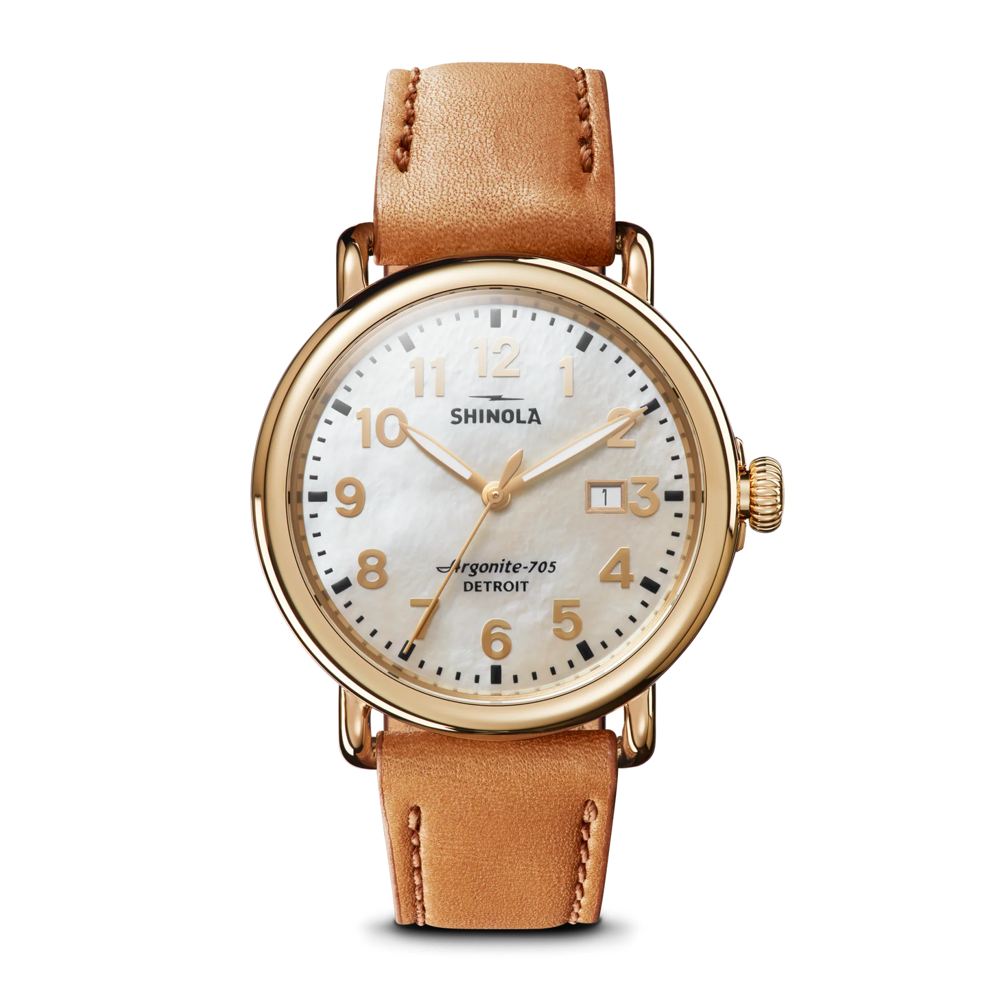 Watch: Runwell 3hd 41mm, Mop Tan Leather Strap