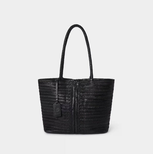 Lima Tote - Washed Leather - Black