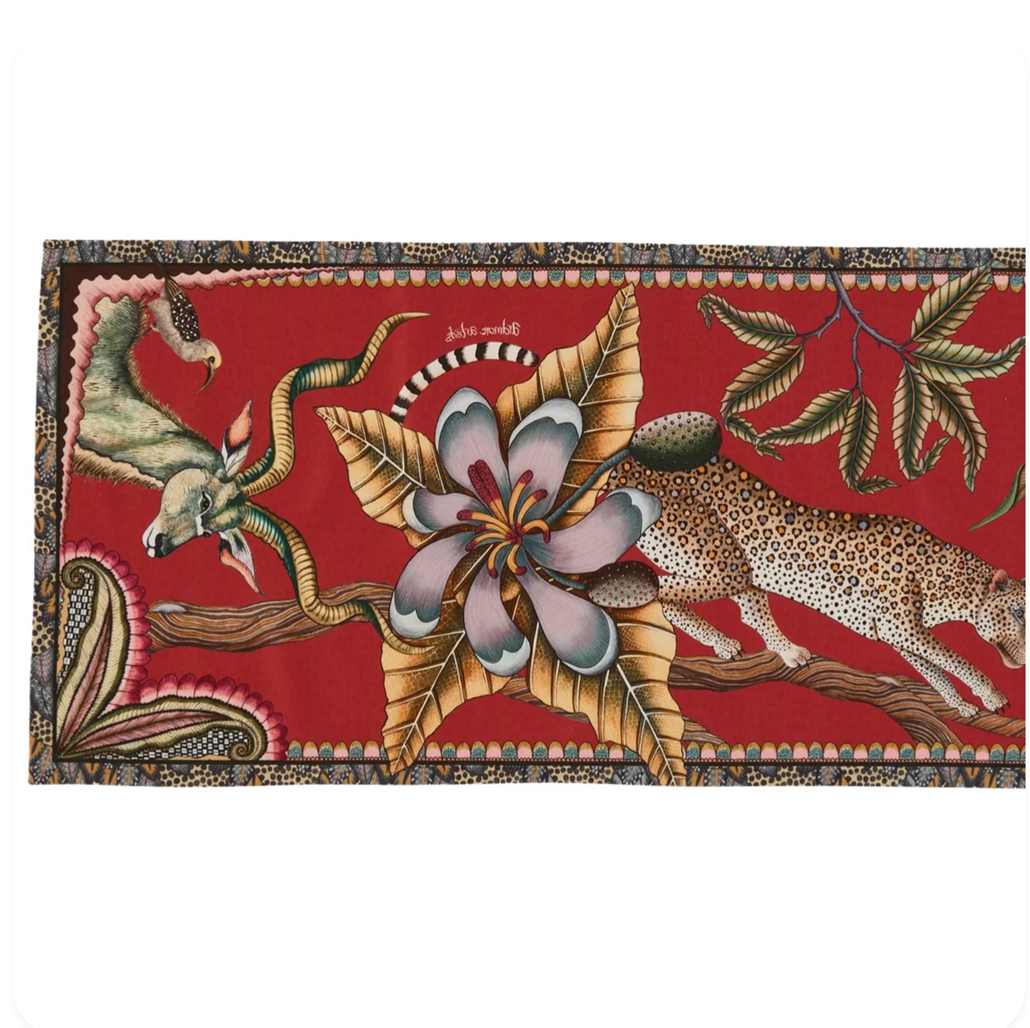 Pangolin Park Table Runner - Royal Red Runner 138"X16"