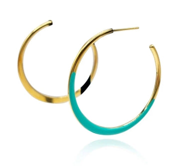 Gold and Turquoise Enamel