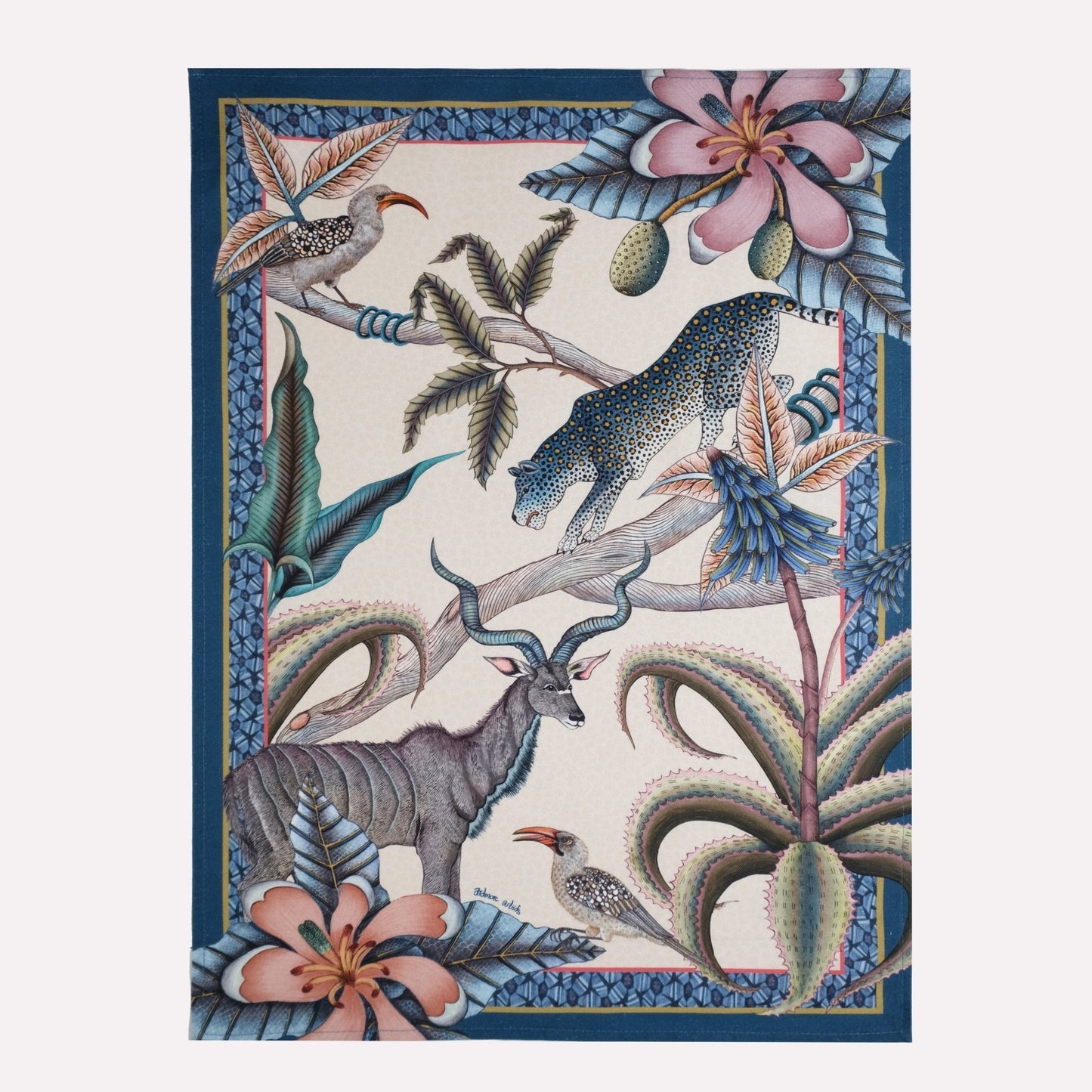 Pangolin Park Tea Towel, Tanzanite