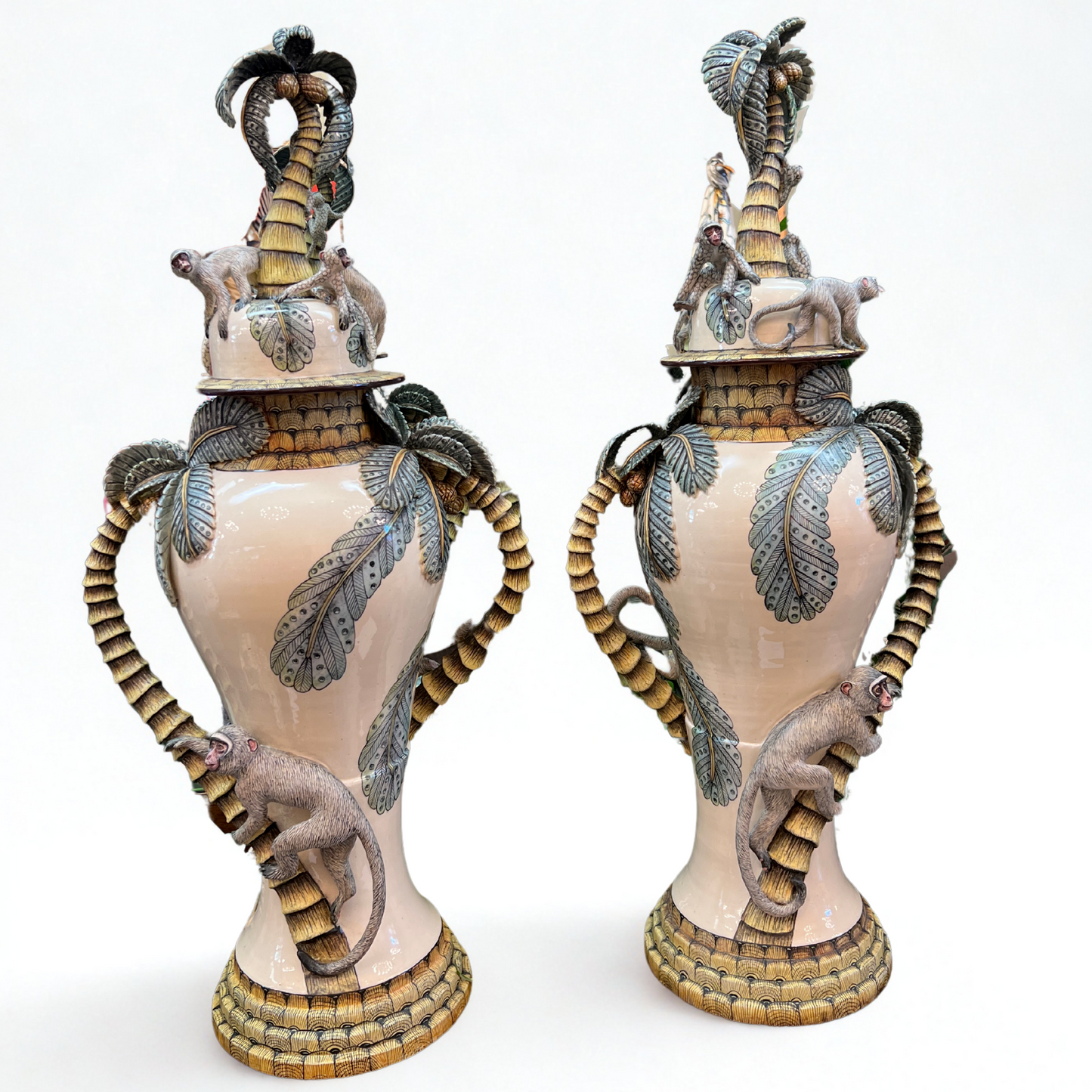 Ardmore Monkey Urns (Pair)