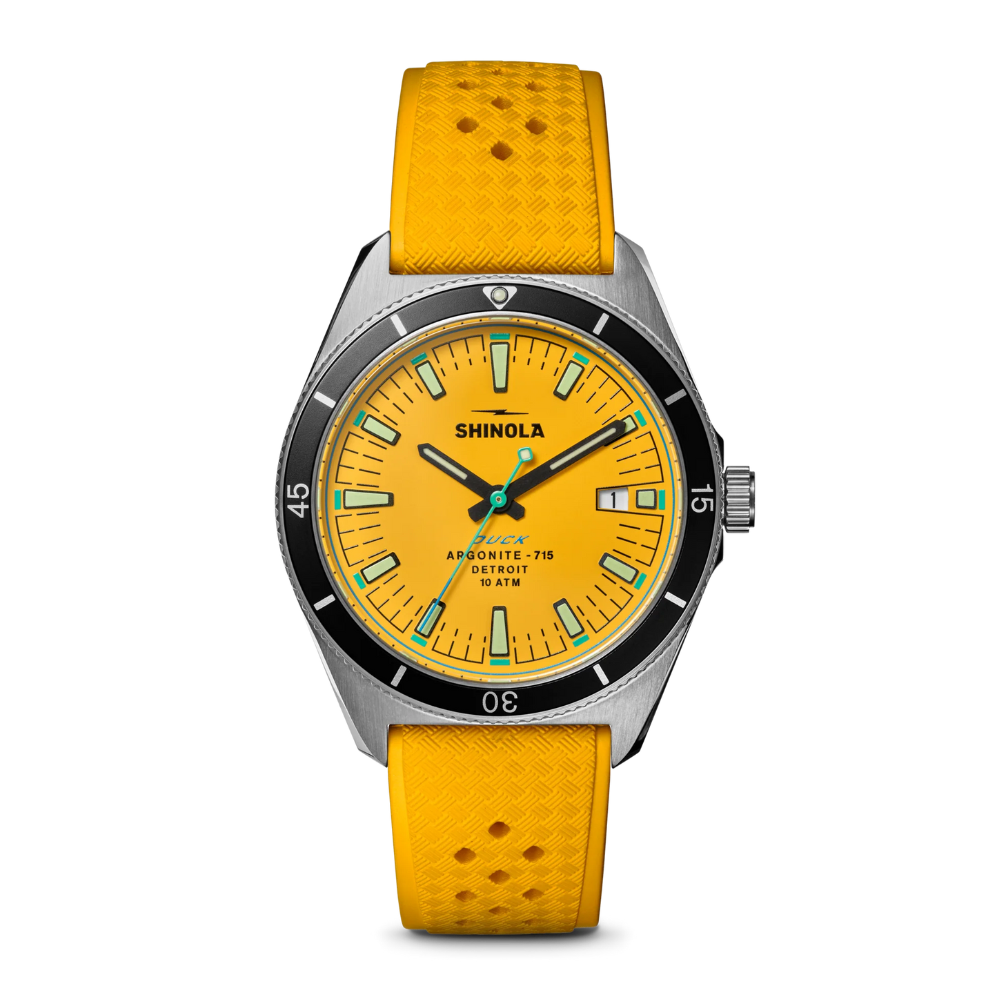 Watch: Duck 3hd 40mm, Canary Rubber Strap
