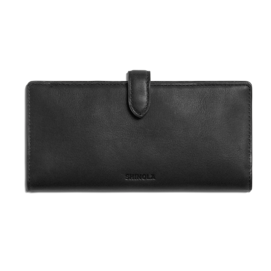 Shinola Continental Wallet, Black