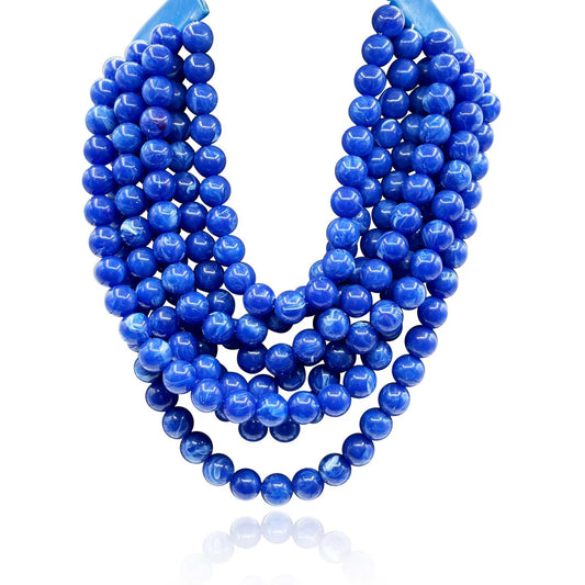 Multi Strand Lapis Magnetic Clasp