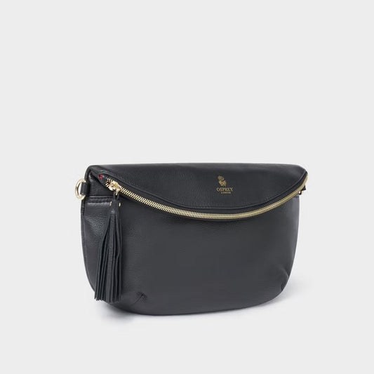 The Milano Leather Sling Bag in Black