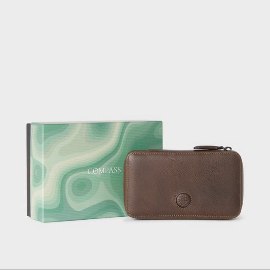 Compass Tech Pouch - Tan