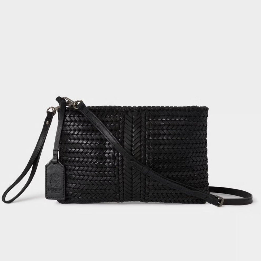Lima Crossbody - Washed Leather - Black