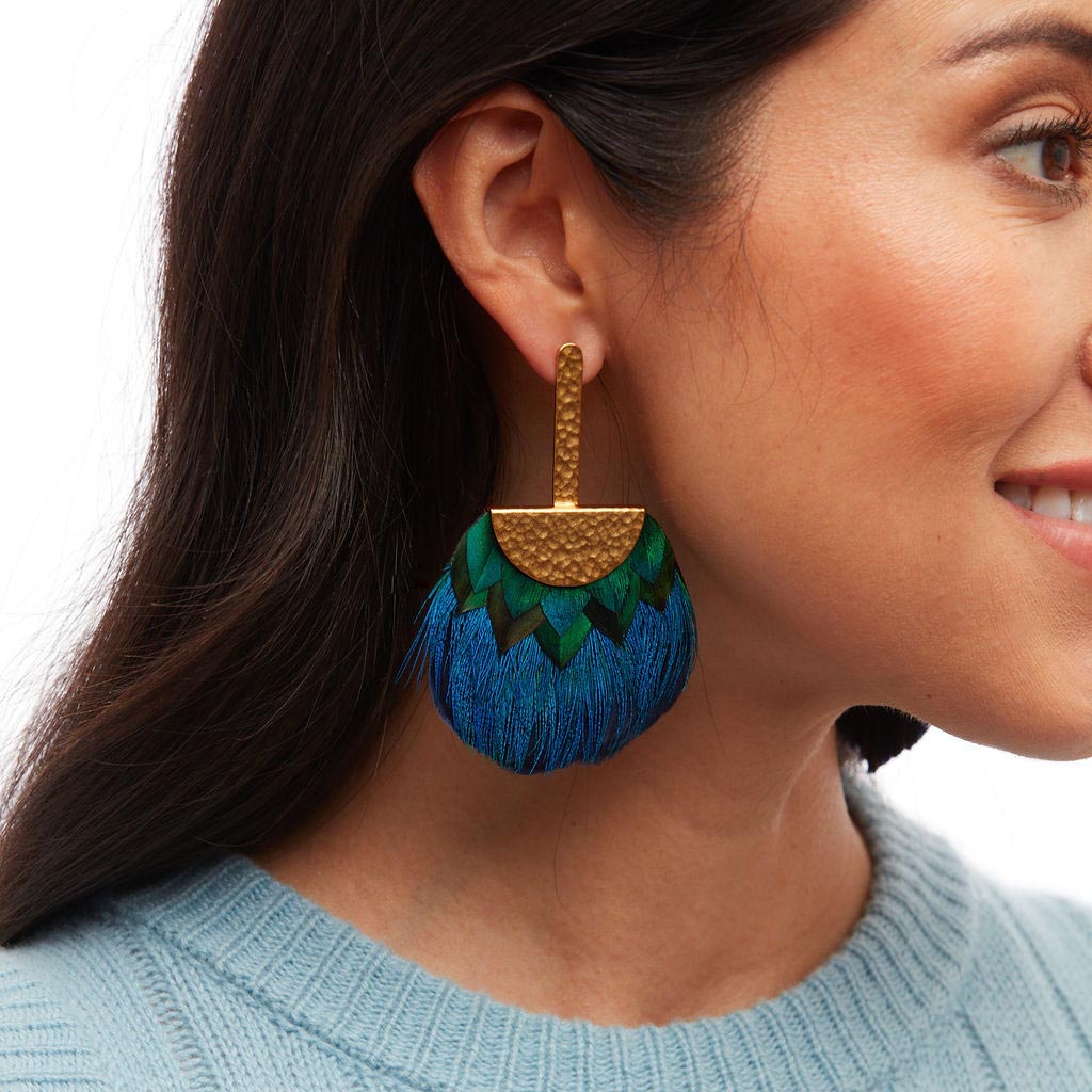 Brackish Tucket Blue Grecian Earring